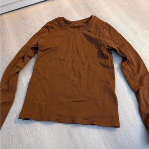 Brown Long Sleeve Top